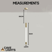 Load image into Gallery viewer, Nordic Shaped Pendant Light model A measurements