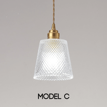 Load image into Gallery viewer, Close-up of Crystal Pendant Lamp Model C