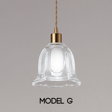 Load image into Gallery viewer, Close-up of Crystal Pendant Lamp Model G
