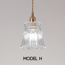 Load image into Gallery viewer, Close-up of Crystal Pendant Lamp Model H