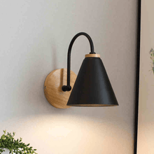 Load image into Gallery viewer, Wooden Bedside Wall Light