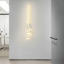 Load image into Gallery viewer, White Nordic Spiral Wall Lights on wall