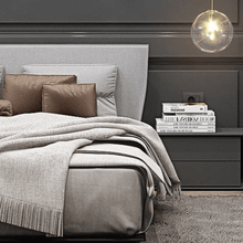 Load image into Gallery viewer, Nordic Glass Pendant Lights above bedside table in bedroom