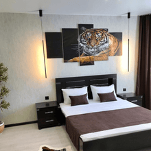 Load image into Gallery viewer, Two Bedside LED Pendant Lights either side of bed