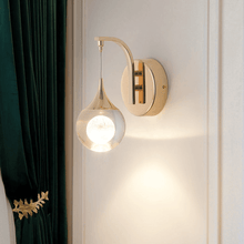 Load image into Gallery viewer, Floating Moon Wall Light on wall next to curtains