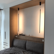 Load image into Gallery viewer, Bedside LED Pendant Lights above bed headboard