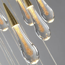 Load image into Gallery viewer, Close-up of Glass Teardrop Pendant Lights
