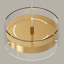 Load image into Gallery viewer, Close-up of Gold Industrial Style Chandelier