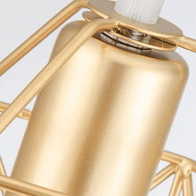 Load image into Gallery viewer, Close-up of Gold Nordic Minimalist Hanging Lampshade