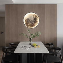 Load image into Gallery viewer, Moon Planet Wall Light above dining table