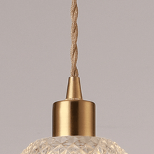 Load image into Gallery viewer, Close-up of Crystal Pendant Lamp