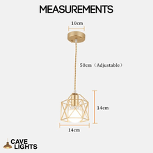 Load image into Gallery viewer, Nordic Minimalist Hanging Lampshade measurements