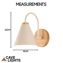 Load image into Gallery viewer, Wooden Bedside Wall Light