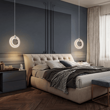 Load image into Gallery viewer, Diamond Style Pendant Light model A above drawers in bedroom