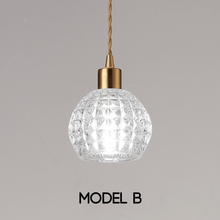 Load image into Gallery viewer, Close-up of Crystal Pendant Lamp Model B