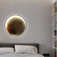 Load image into Gallery viewer, Planet Wall Light above bed on bedroom wall