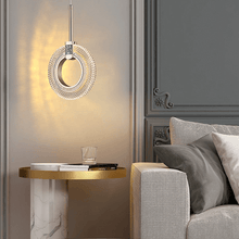 Load image into Gallery viewer, Diamond Style Pendant Light model A above coffee table in living room