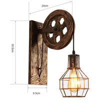 Load image into Gallery viewer, Vintage Rusted Wall Light measurements