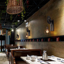 Load image into Gallery viewer, Vintage Rusted Wall Lights above restaurant tables
