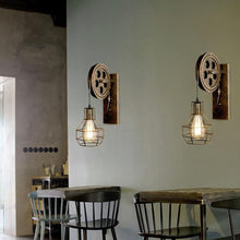 Load image into Gallery viewer, Vintage Rusted Wall Lights above tables