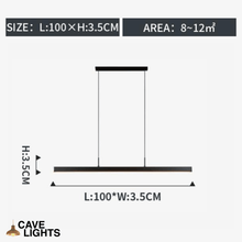 Load image into Gallery viewer, Minimalist Bar Light 100cm model measurements