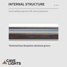 Load image into Gallery viewer, Close-up of Nordic Wood Strip LED Ceiling Light