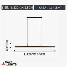 Load image into Gallery viewer, Minimalist Bar Light 120cm model measurements