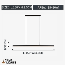 Load image into Gallery viewer, Minimalist Bar Light 150cm model measurements