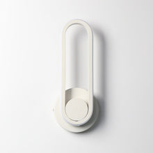 Load image into Gallery viewer, White Circular Bedside Wall Light on wall