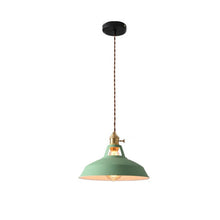 Load image into Gallery viewer, Green Industrial Coloured Pendant Light