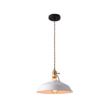 Load image into Gallery viewer, White Industrial Coloured Pendant Light