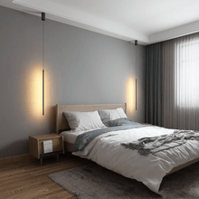Load image into Gallery viewer, Bedside LED Pendant Light as bedroom lighting

