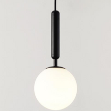 Load image into Gallery viewer, Black Glass Ball Pendant Lamp
