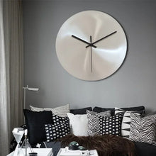 Load image into Gallery viewer, Silver Industrial Wall Clock

