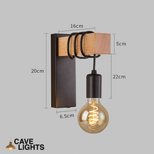 Load image into Gallery viewer, Industrial Exposed Bulb measurements
