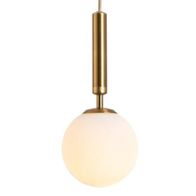 Load image into Gallery viewer, Gold Glass Ball Pendant Lamp

