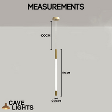 Load image into Gallery viewer, Nordic Shaped Pendant Light model A measurements
