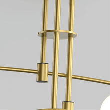 Load image into Gallery viewer, Close-up of Gold Modern Long Arm Chandelier
