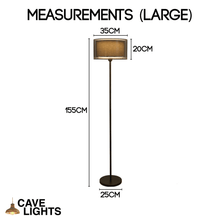 Load image into Gallery viewer, Modern Classic Floor Lamp large model measurements
