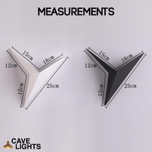 Load image into Gallery viewer, Modern Triangular Wall Light measurements
