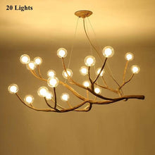 Load image into Gallery viewer, Rustic Tree Branch Pendant Light 20 lights model
