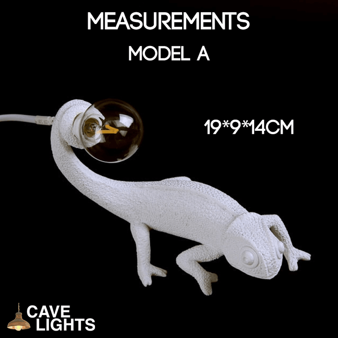 Lizard Table Lamp model A measurements