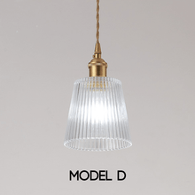 Load image into Gallery viewer, Close-up of Crystal Pendant Lamp Model D
