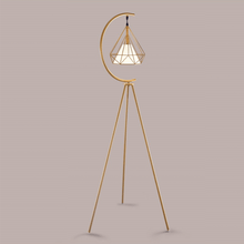 Load image into Gallery viewer, Gold Nordic Triangle Tripod Floor Lamp

