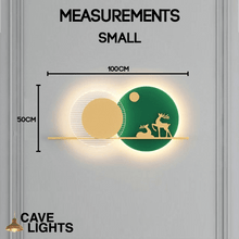 Load image into Gallery viewer, Reindeer Wall Light small model measurements
