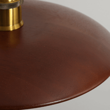Load image into Gallery viewer, Close-up of Oriental Wood Disc Light
