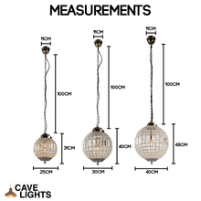 Load image into Gallery viewer, Royal Empire Ball Light measurements
