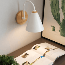 Load image into Gallery viewer, Wooden Bedside Wall Light
