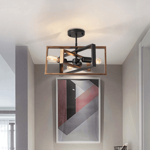 Vintage Swivel Ceiling Lamp on hallway ceiling
