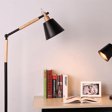 Load image into Gallery viewer, Black European Style Floor Lamp next to desk in bedroom
